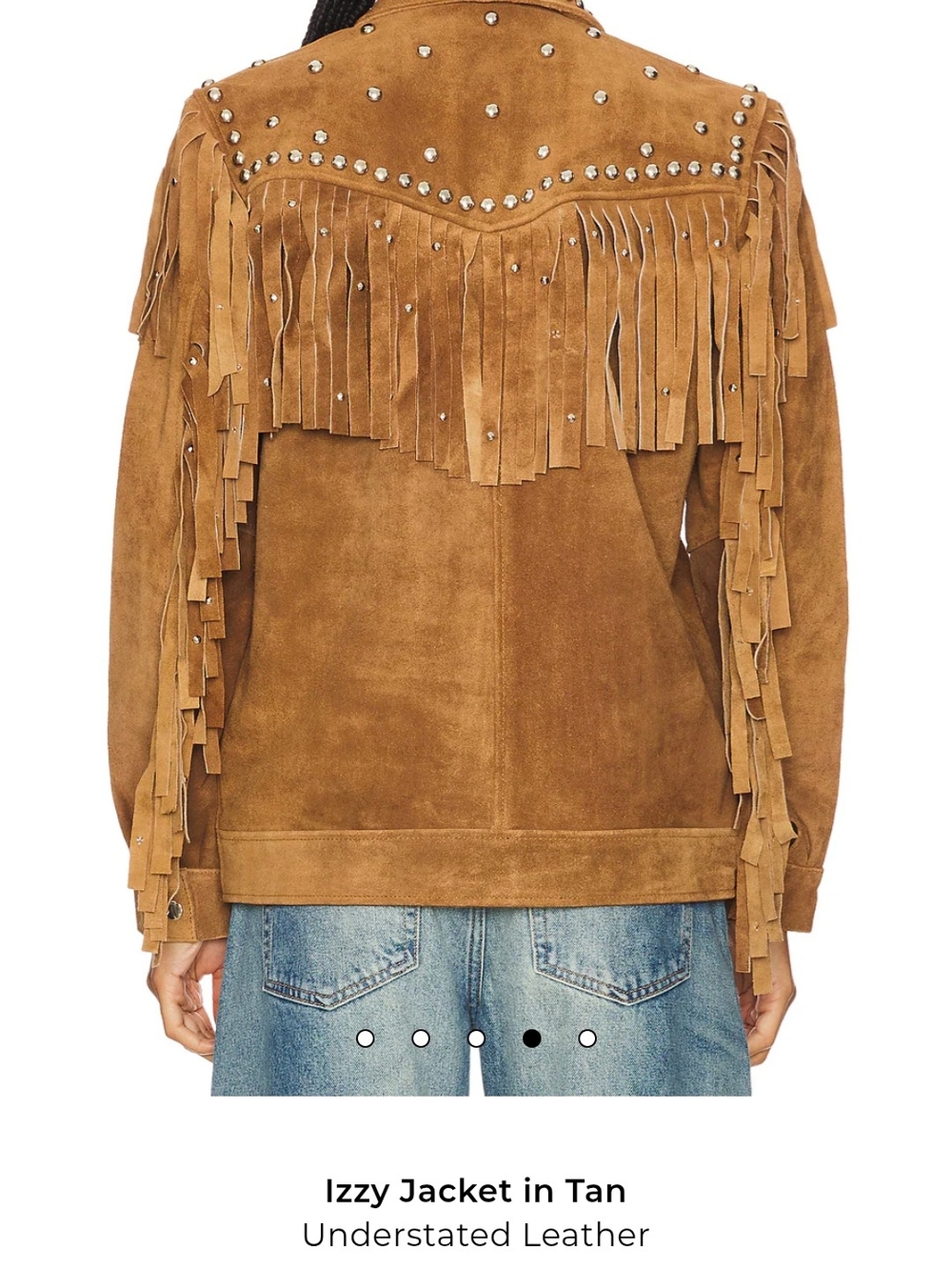 Izzy Tan Suede Fringe Leather Jacket - Women's